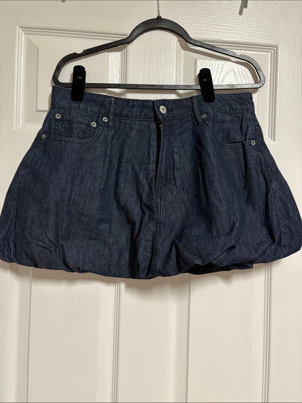 American Eagle Dark Blue Denim Bubble Skort